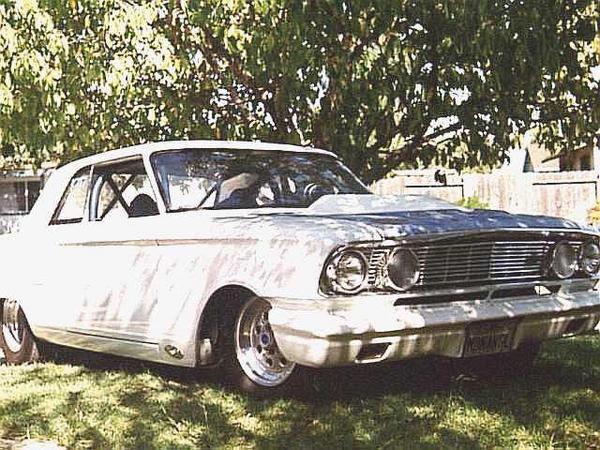 my Fairlane in the front yard