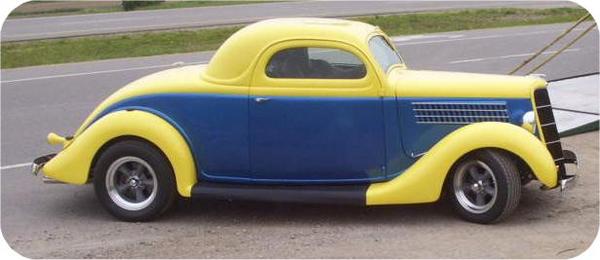 1935 Ford all steel 3 window coupe