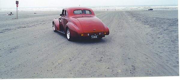 '37 Buick on the beach
