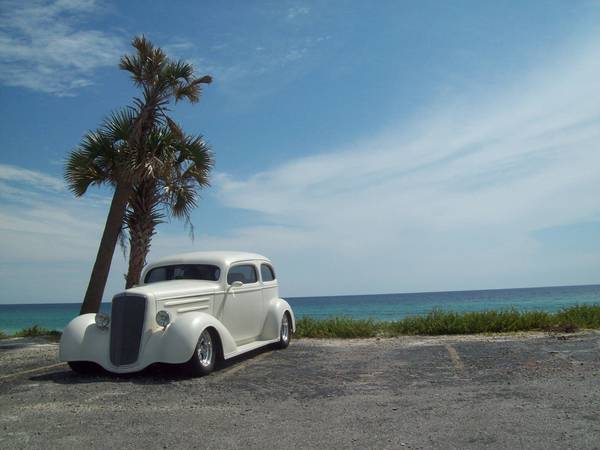 35 chevy by the ocean