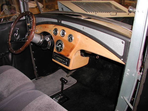 A dash and seats